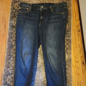 GAP Dark Blue Women's Girlfriend Midrise Jeans